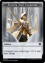 Elspeth, Sun's Champion Emblem // Copy (55) Double-Sided Token [Commander Masters Tokens] | Gaming Infinity