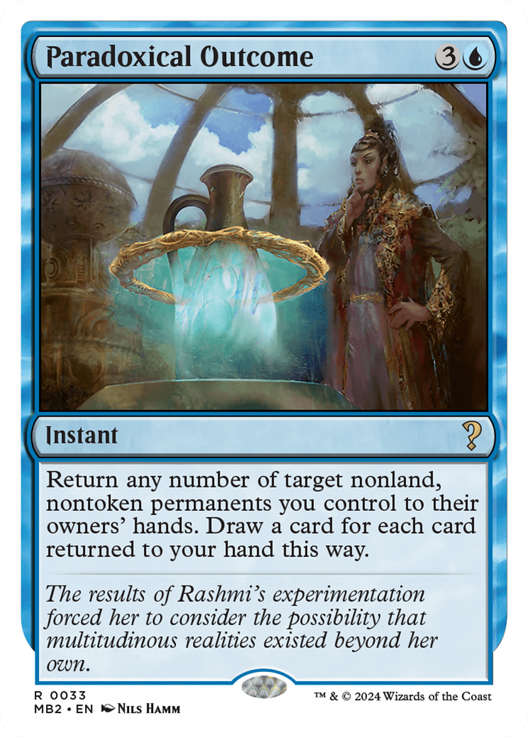 Paradoxical Outcome (White Border) [Mystery Booster 2] | Gaming Infinity