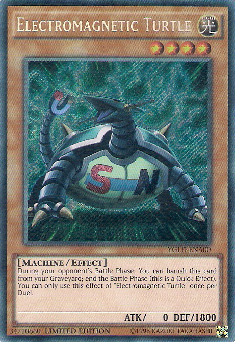 Electromagnetic Turtle [YGLD-ENA00] Secret Rare | Gaming Infinity