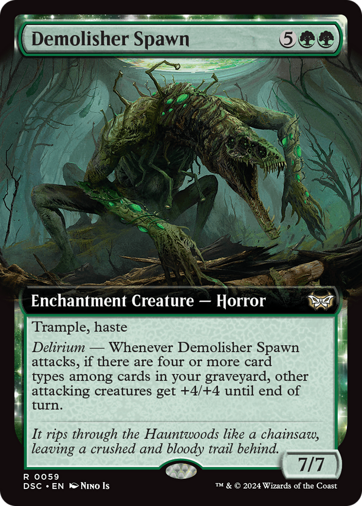 Demolisher Spawn (Extended Art) [Duskmourn: House of Horror Commander] | Gaming Infinity