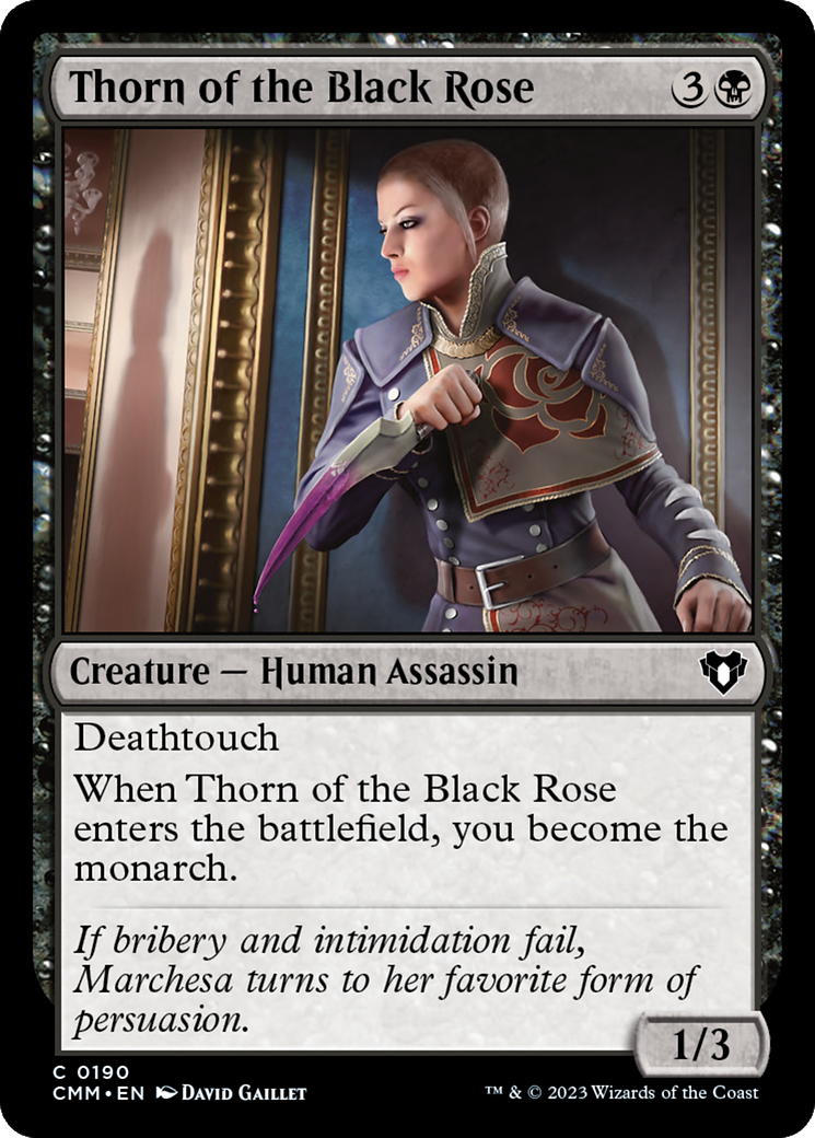 Thorn of the Black Rose [Commander Masters] | Gaming Infinity