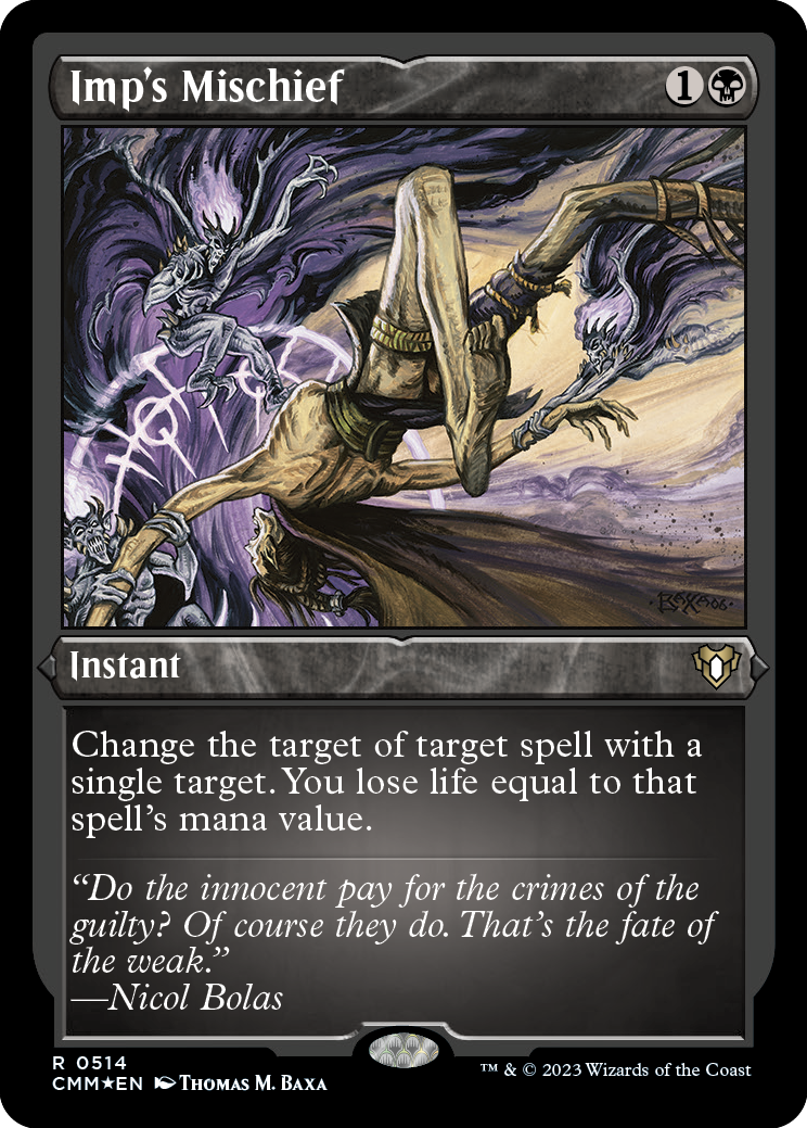 Imp's Mischief (Foil Etched) [Commander Masters] | Gaming Infinity