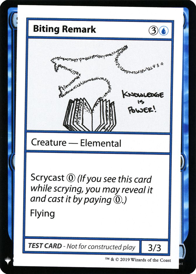 Biting Remark [Mystery Booster Playtest Cards] | Gaming Infinity