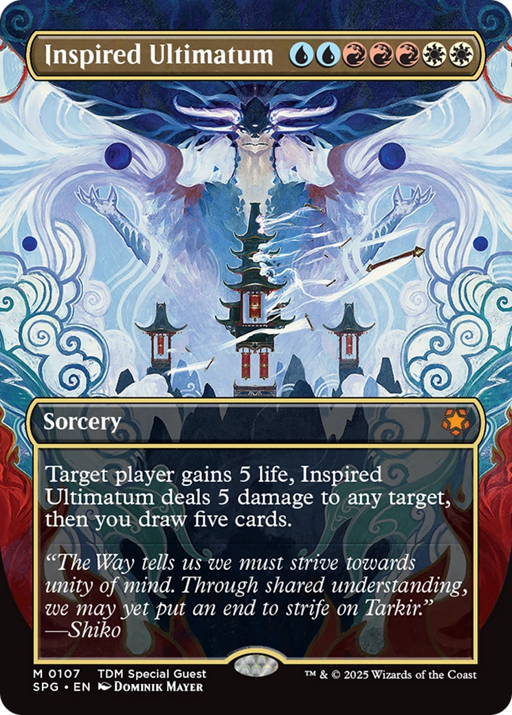 Inspired Ultimatum (Borderless) [Tarkir: Dragonstorm Special Guests] | Gaming Infinity