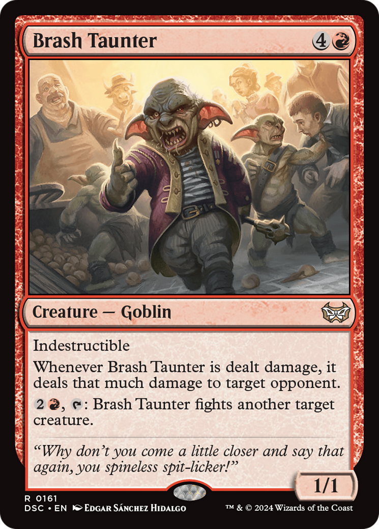 Brash Taunter [Duskmourn: House of Horror Commander] | Gaming Infinity