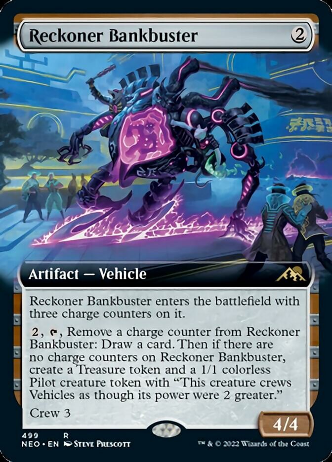 Reckoner Bankbuster (Extended Art) [Kamigawa: Neon Dynasty] | Gaming Infinity