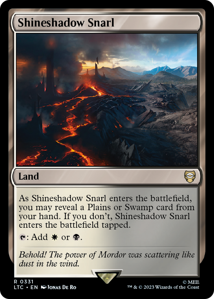 Shineshadow Snarl [The Lord of the Rings: Tales of Middle-Earth Commander] | Gaming Infinity