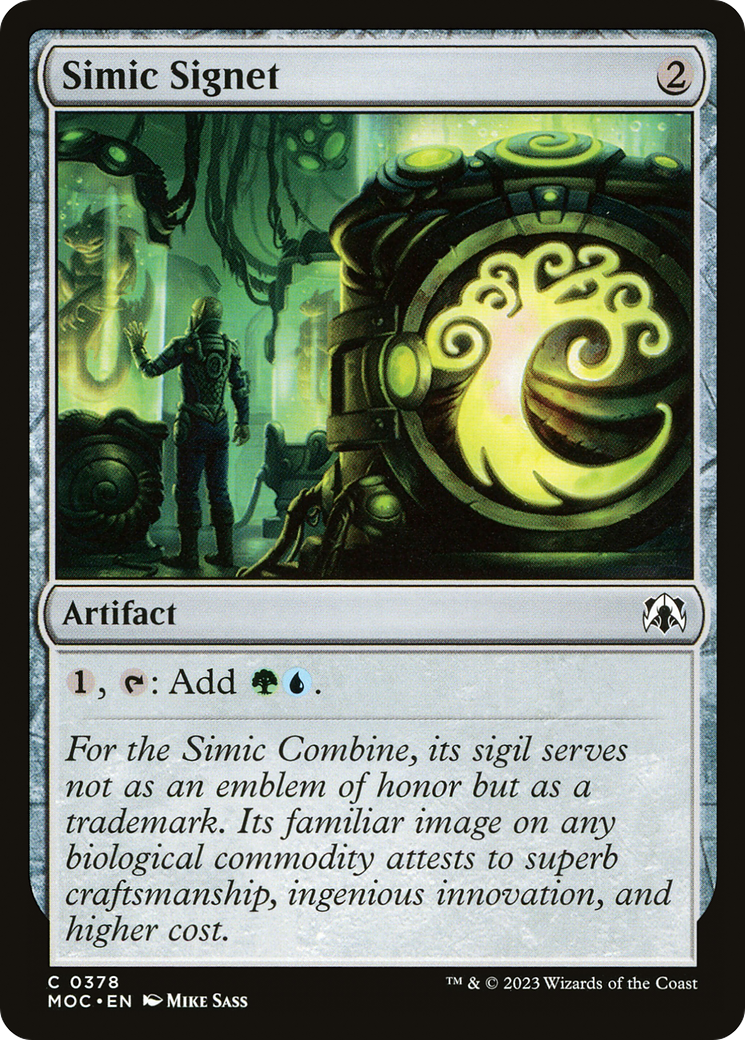 Simic Signet [March of the Machine Commander] | Gaming Infinity