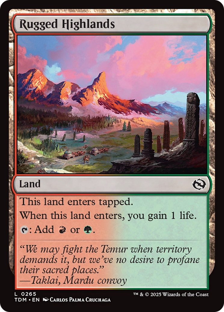 Rugged Highlands [Tarkir: Dragonstorm] | Gaming Infinity
