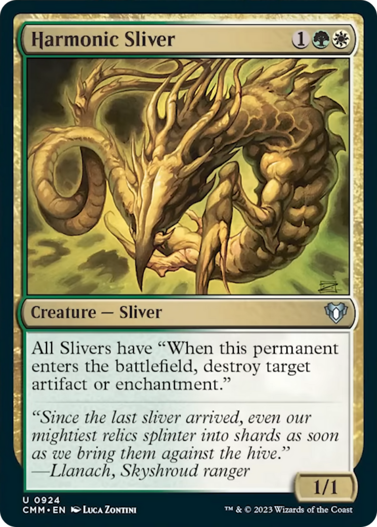 Harmonic Sliver [Commander Masters] | Gaming Infinity