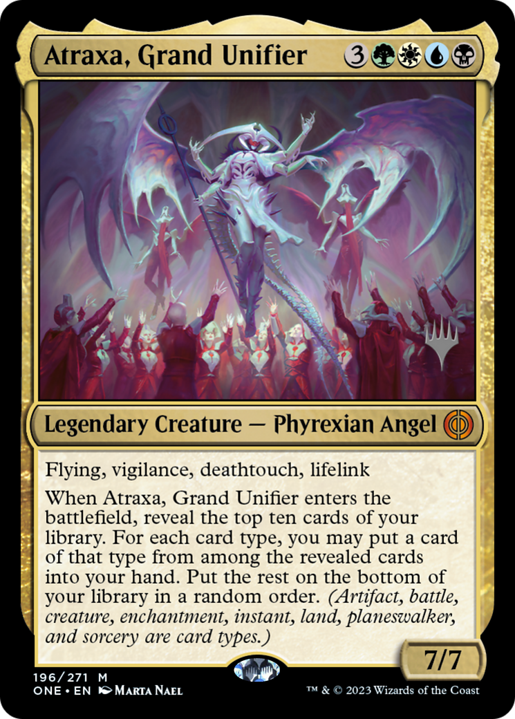 Atraxa, Grand Unifier (Promo Pack) [Phyrexia: All Will Be One Promos] | Gaming Infinity