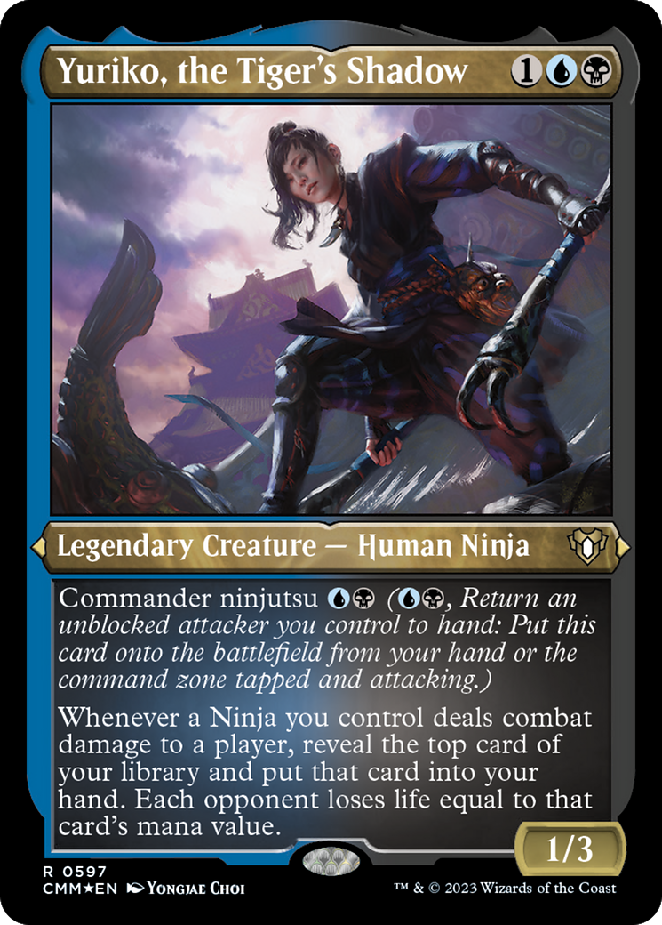 Yuriko, the Tiger's Shadow (Foil Etched) [Commander Masters] | Gaming Infinity