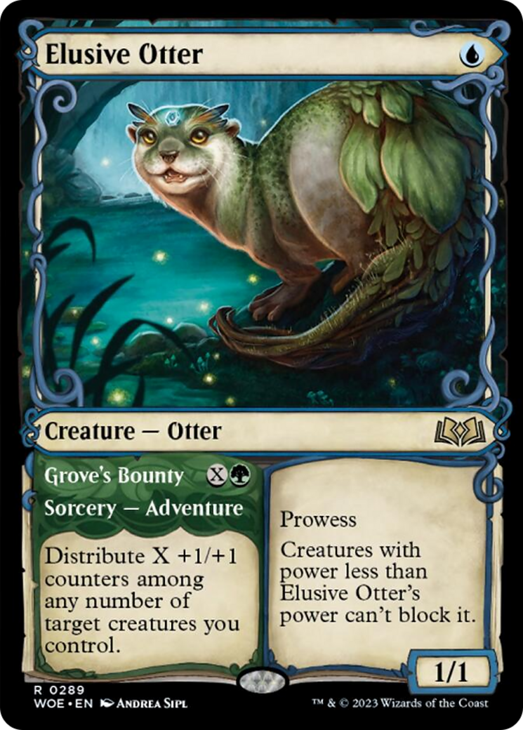 Elusive Otter // Grove's Bounty (Showcase) [Wilds of Eldraine] | Gaming Infinity