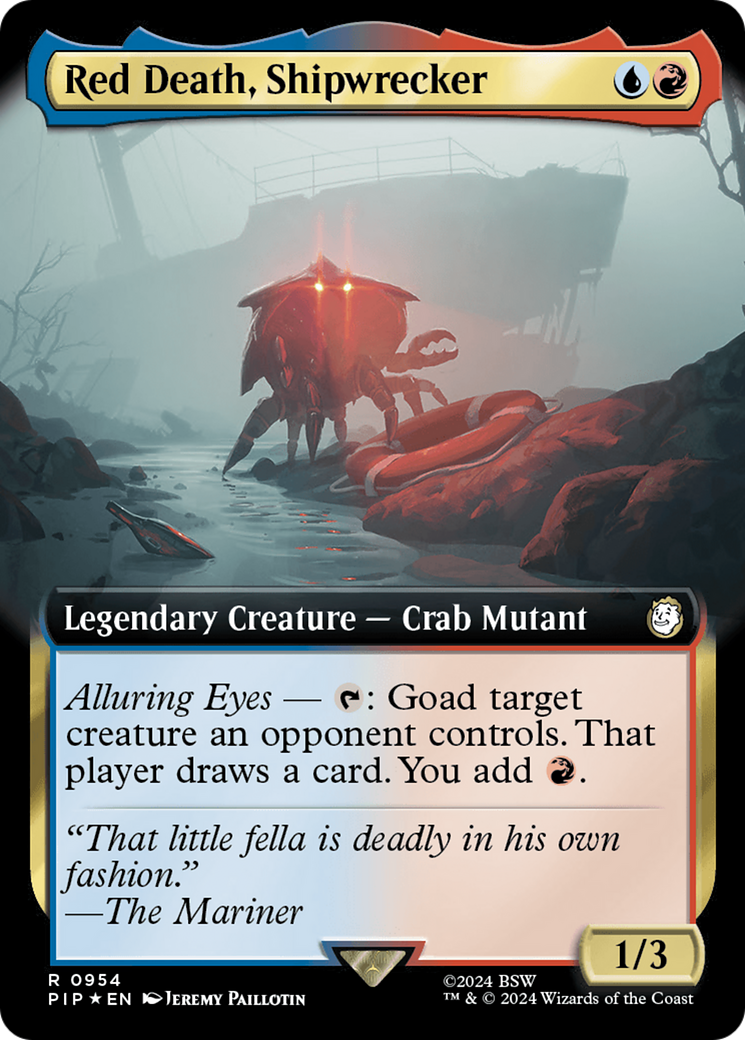 Red Death, Shipwrecker (Extended Art) (Surge Foil) [Fallout] | Gaming Infinity