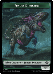 Fungus Dinosaur // Dinosaur (0001) Double-Sided Token [The Lost Caverns of Ixalan Tokens] | Gaming Infinity