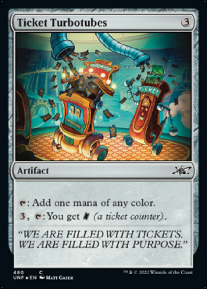 Ticket Turbotubes (Galaxy Foil) [Unfinity] | Gaming Infinity