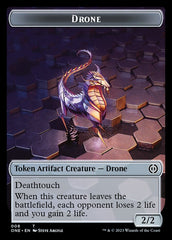 Rebel // Drone Double-Sided Token [Phyrexia: All Will Be One Tokens] | Gaming Infinity