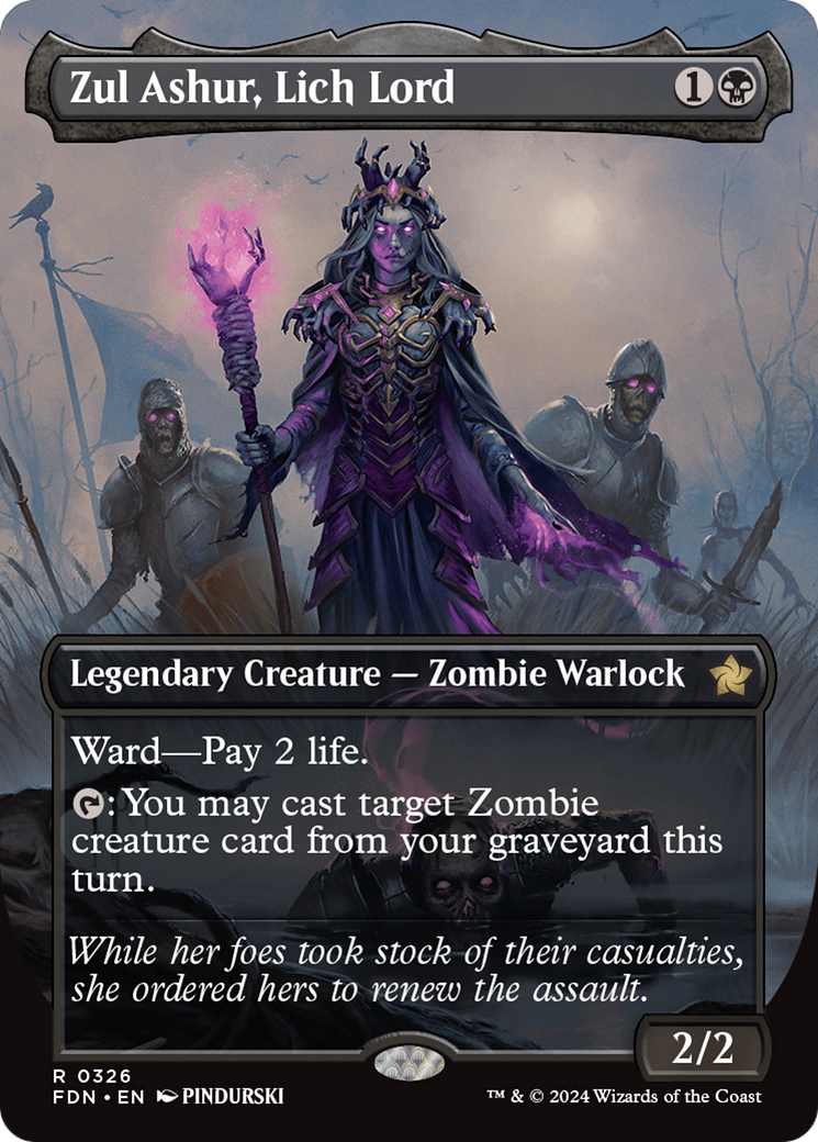 Zul Ashur, Lich Lord (Borderless) [Foundations] | Gaming Infinity