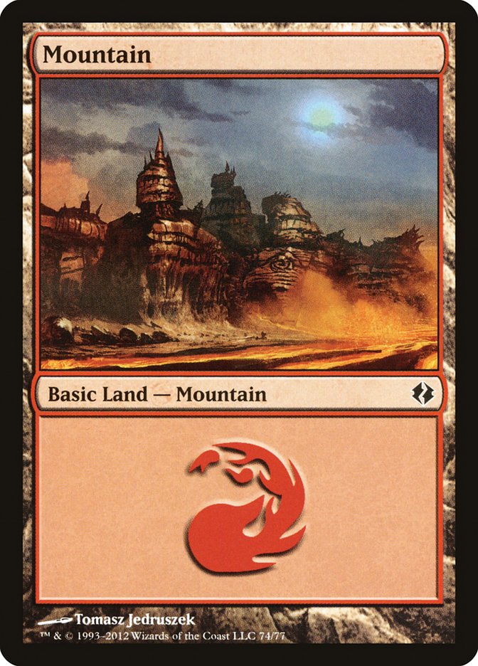 Mountain (74) [Duel Decks: Venser vs. Koth] | Gaming Infinity