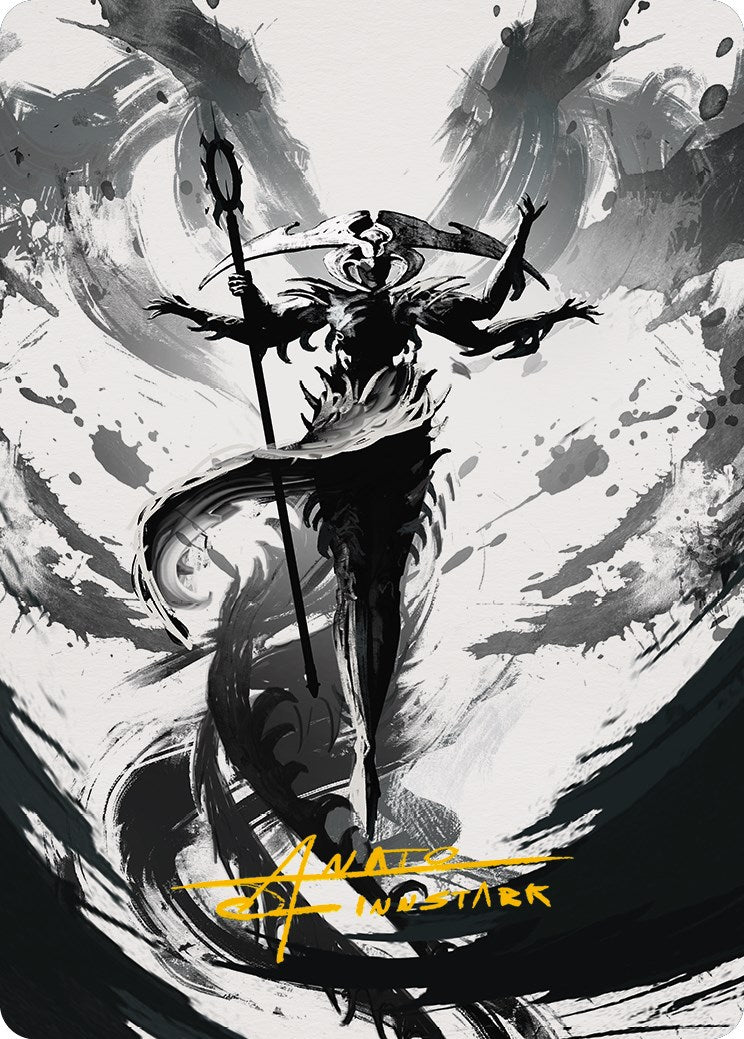 Atraxa, Grand Unifier 2 Art Card (Gold-Stamped Signature) [Phyrexia: All Will Be One Art Series] | Gaming Infinity