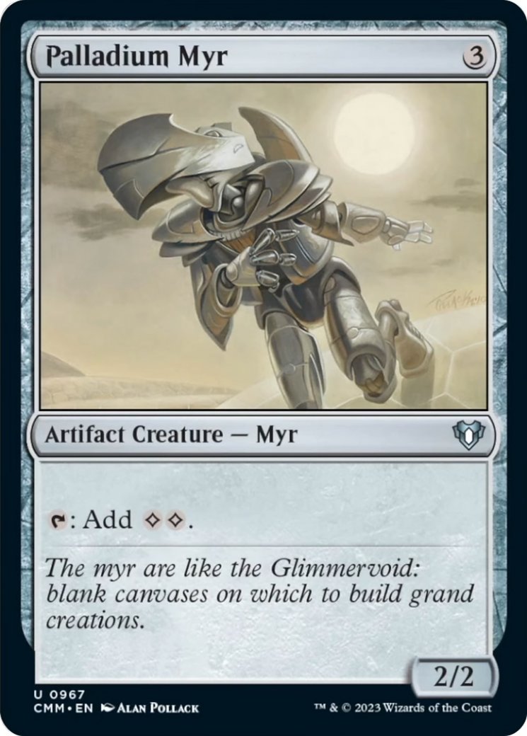 Palladium Myr [Commander Masters] | Gaming Infinity