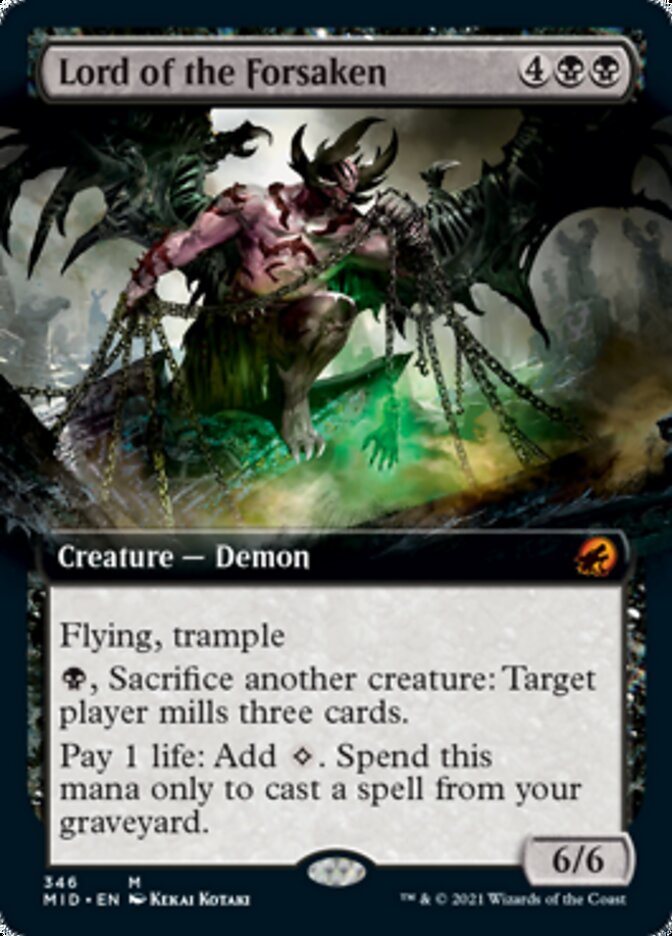 Lord of the Forsaken (Extended Art) [Innistrad: Midnight Hunt] | Gaming Infinity