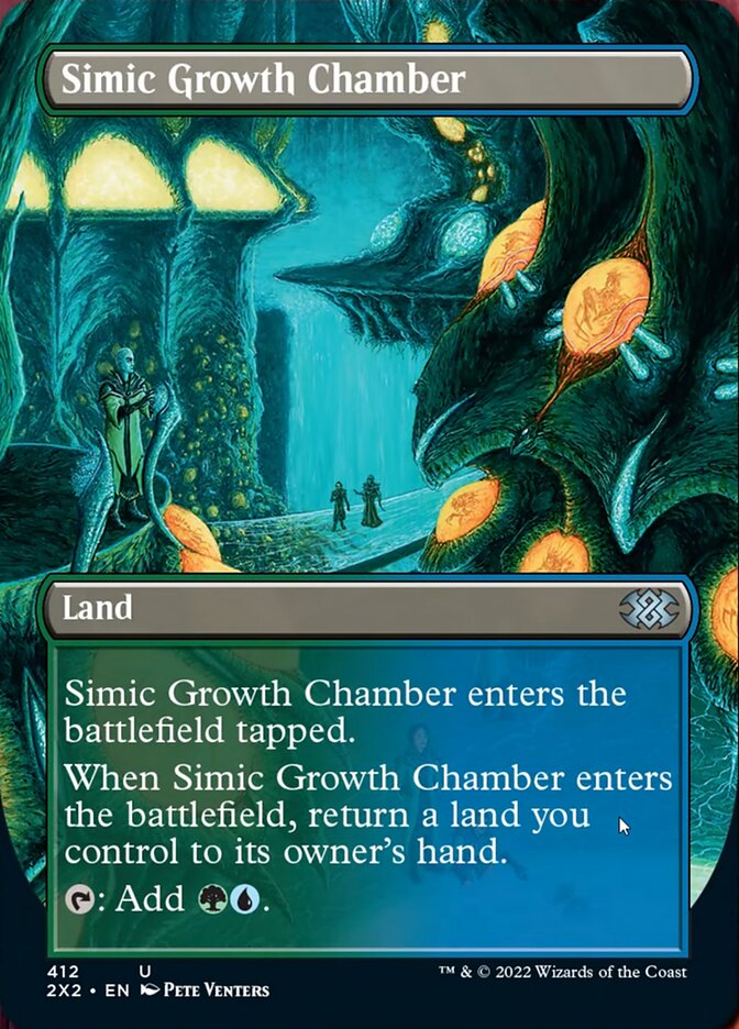 Simic Growth Chamber (Borderless Alternate Art) [Double Masters 2022] | Gaming Infinity