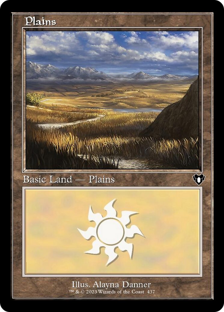 Plains (437) (Retro) [Commander Masters] | Gaming Infinity