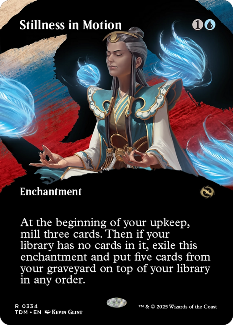 Stillness in Motion (Borderless) [Tarkir: Dragonstorm] | Gaming Infinity