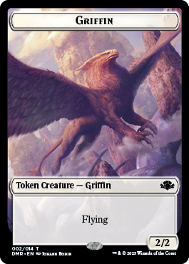 Griffin Token [Dominaria Remastered Tokens] | Gaming Infinity