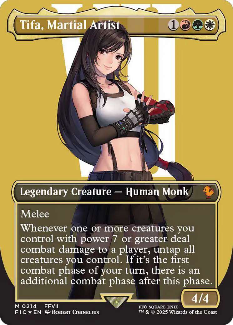 Tifa, Martial Artist (Borderless) (Surge Foil) [FINAL FANTASY Commander] | Gaming Infinity