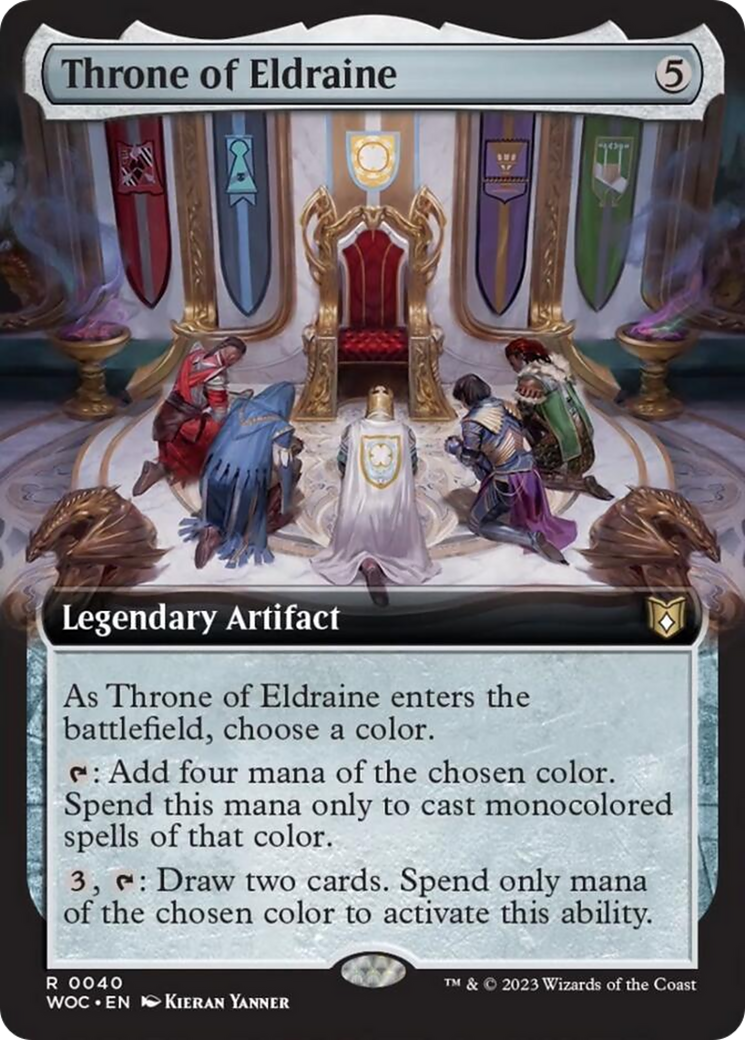 Throne of Eldraine (Extended Art) [Wilds of Eldraine Commander] | Gaming Infinity