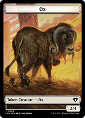 Phyrexian Golem // Ox Double-Sided Token [Commander Masters Tokens] | Gaming Infinity