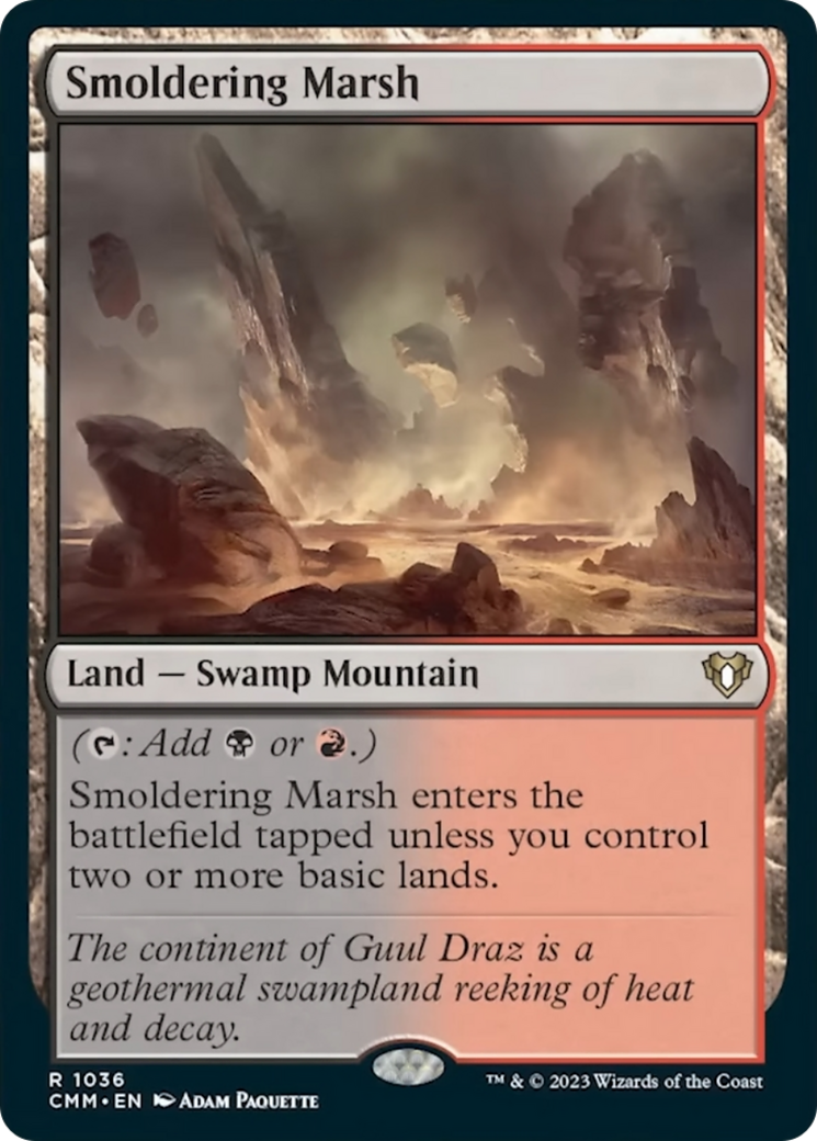 Smoldering Marsh [Commander Masters] | Gaming Infinity