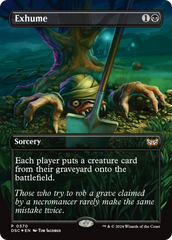 Exhume (Borderless) [Duskmourn: House of Horror Commander] | Gaming Infinity
