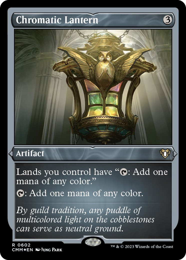 Chromatic Lantern (Foil Etched) [Commander Masters] | Gaming Infinity