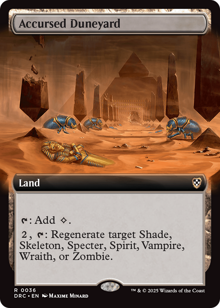 Accursed Duneyard (Extended Art) [Aetherdrift Commander] | Gaming Infinity