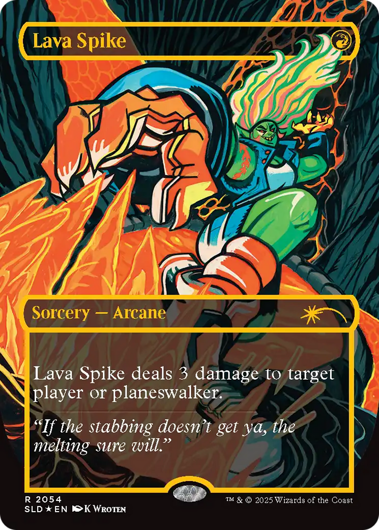 Lava Spike (2054) (Raised Foil) [Secret Lair Drop Series] | Gaming Infinity