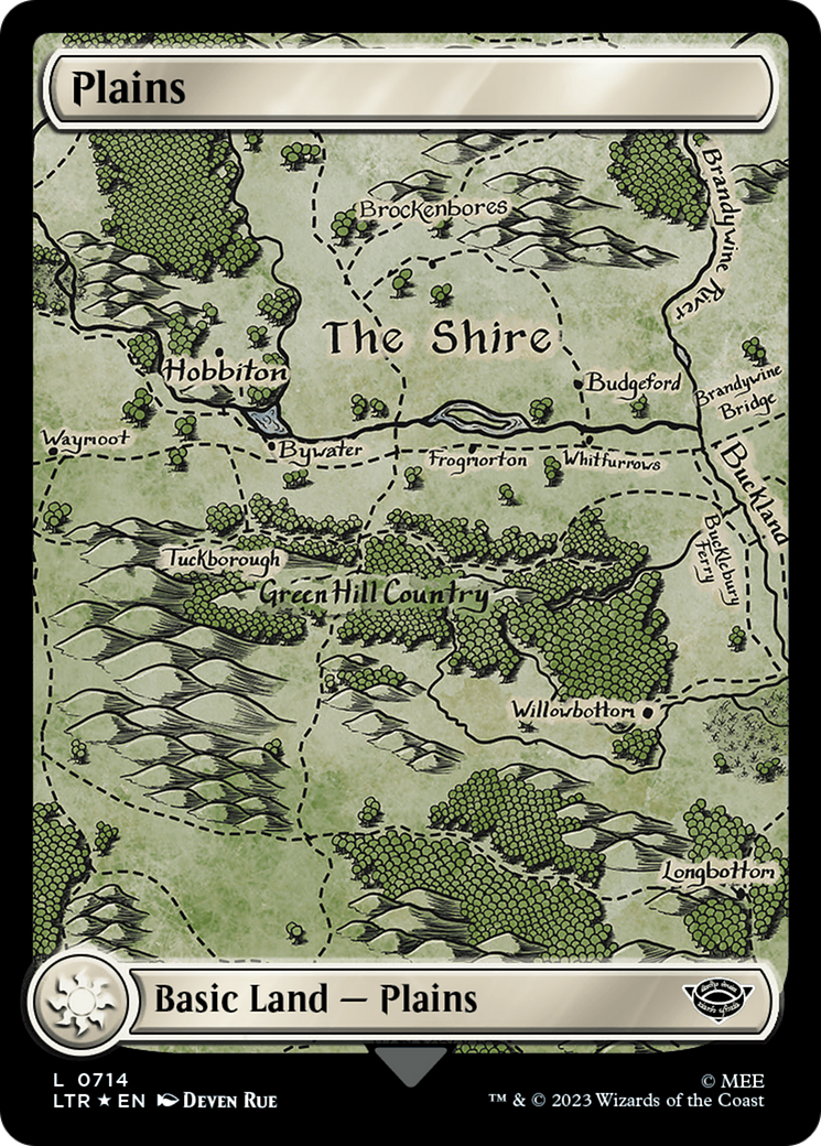 Plains (0714) (Surge Foil) [The Lord of the Rings: Tales of Middle-Earth] | Gaming Infinity