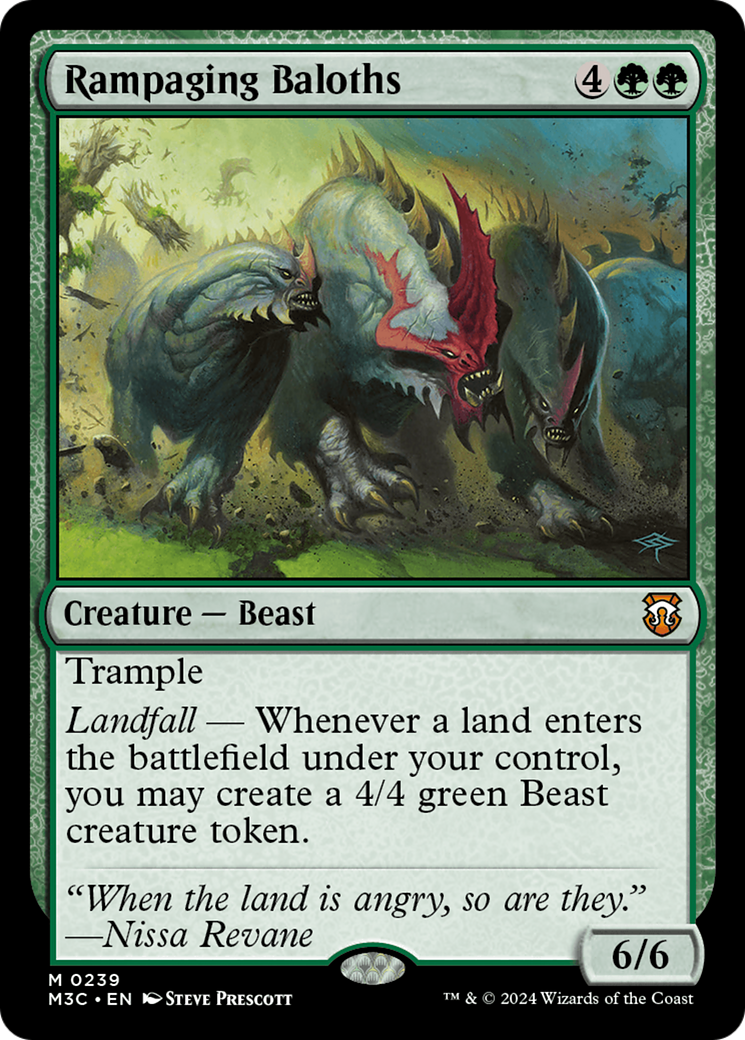 Rampaging Baloths (Ripple Foil) [Modern Horizons 3 Commander] | Gaming Infinity