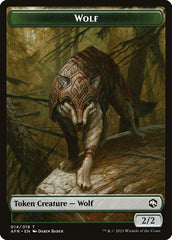 Wolf // Zombie Double-Sided Token [Dungeons & Dragons: Adventures in the Forgotten Realms Tokens] | Gaming Infinity