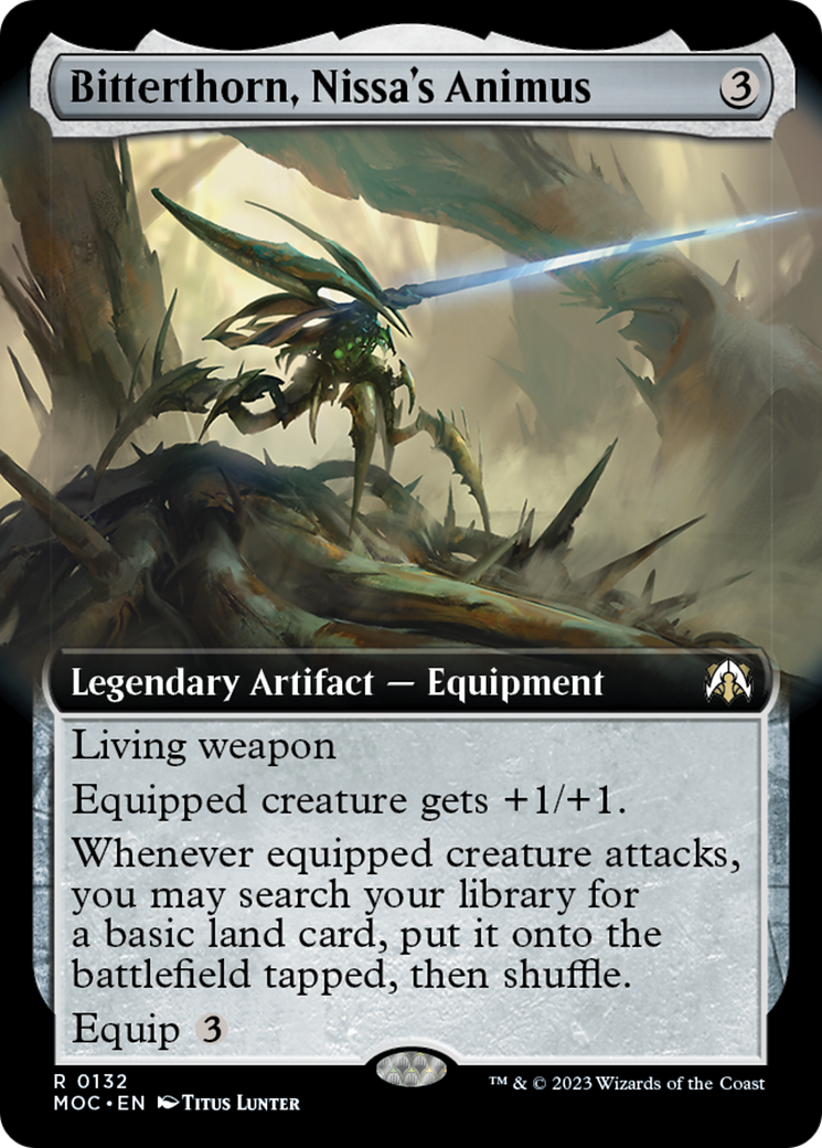 Bitterthorn, Nissa's Animus (Extended Art) [March of the Machine Commander] | Gaming Infinity