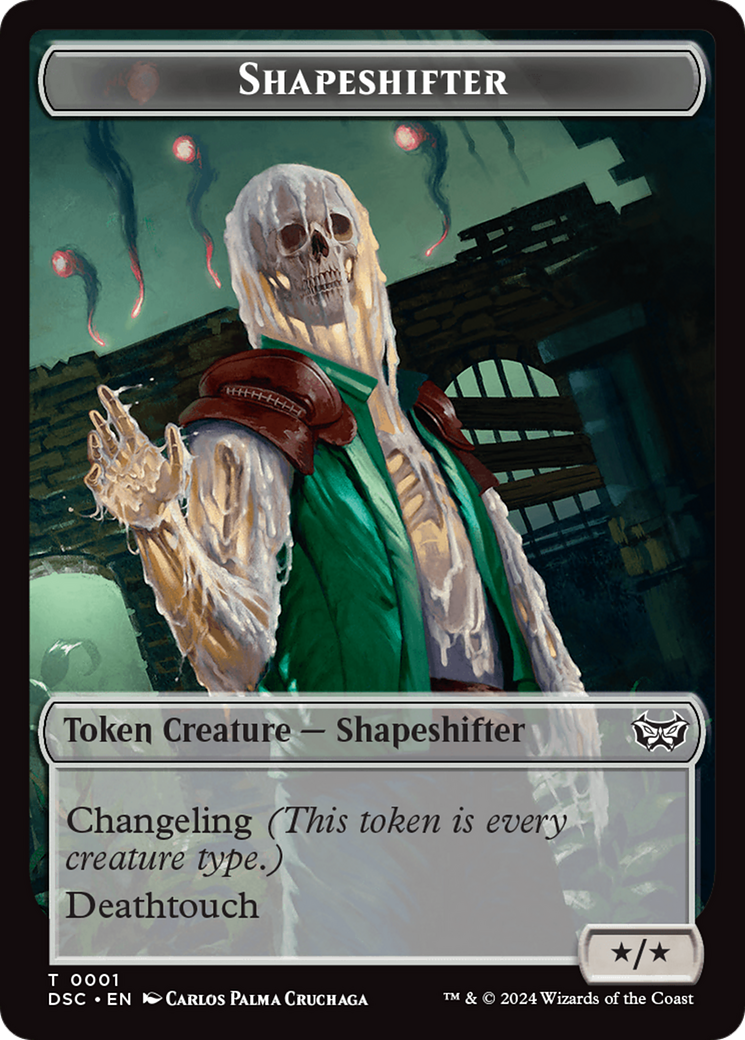 Insect (0011) // Shapeshifter Double-Sided Token [Duskmourn: House of Horror Commander Tokens] | Gaming Infinity