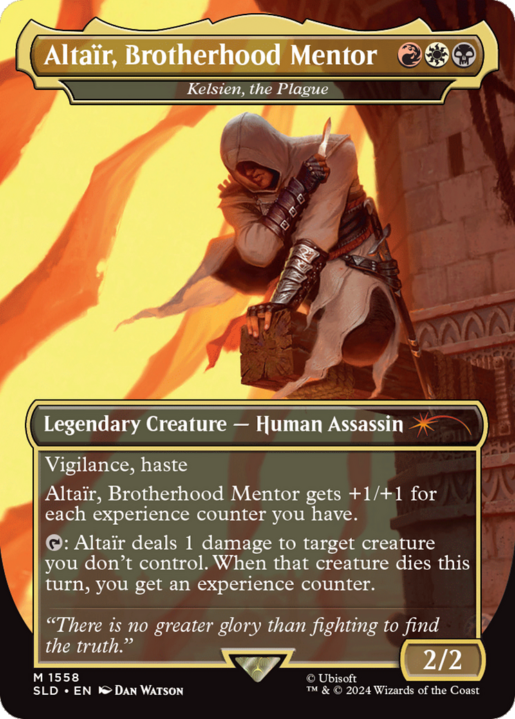 Altair, Brotherhood Mentor - Kelsien, the Plague (Rainbow Foil) [Secret Lair Drop Series] | Gaming Infinity