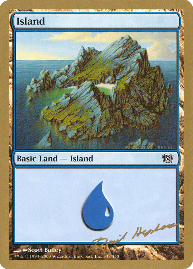 Island (dh338) (Dave Humpherys) [World Championship Decks 2003] | Gaming Infinity