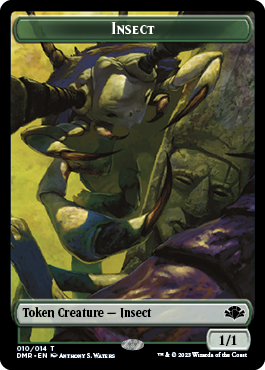 Insect // Marit Lage Double-Sided Token [Dominaria Remastered Tokens] | Gaming Infinity