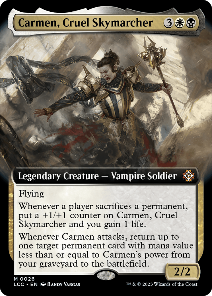 Carmen, Cruel Skymarcher (Extended Art) [The Lost Caverns of Ixalan Commander] | Gaming Infinity