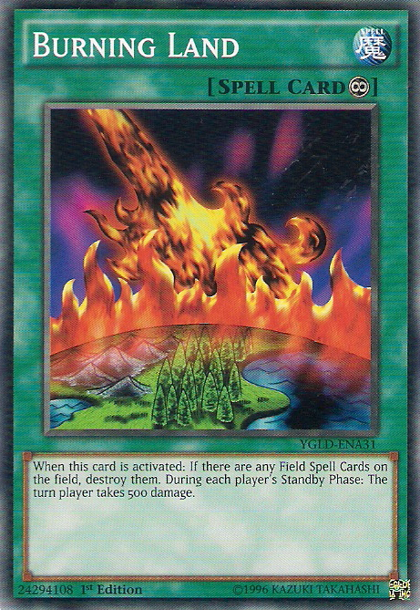 Burning Land [YGLD-ENA31] Common | Gaming Infinity