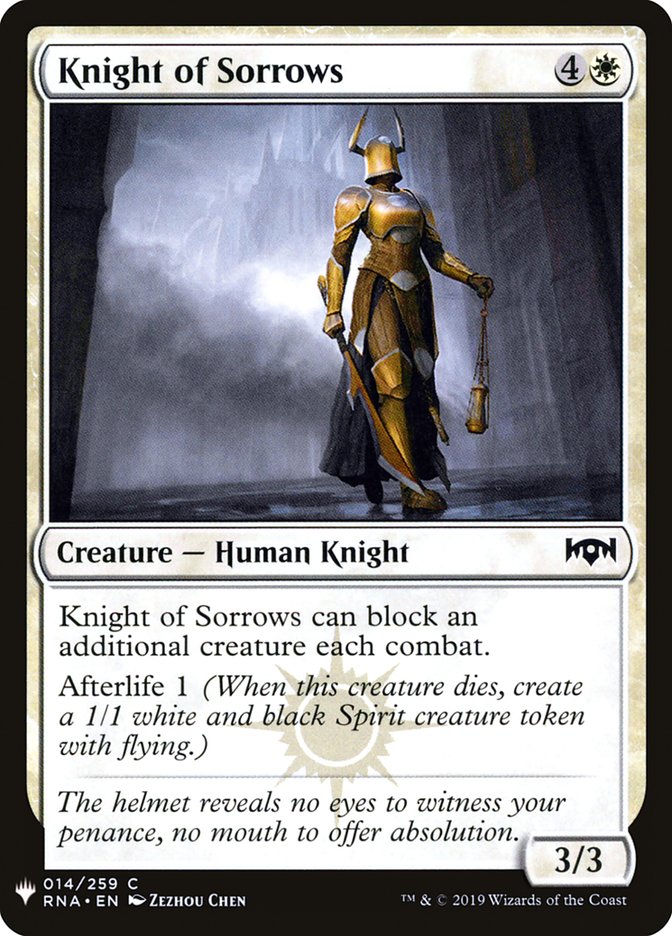 Knight of Sorrows [Mystery Booster] | Gaming Infinity