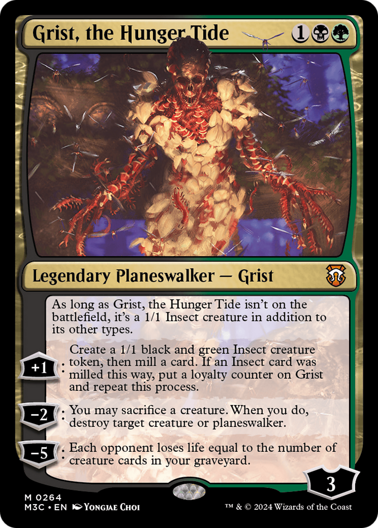 Grist, the Hunger Tide (Ripple Foil) [Modern Horizons 3 Commander] | Gaming Infinity